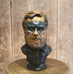 John Grant (Portrait in stage make-up), (2021) Ceramic Stoneware with Pigments, Shellac and Glitter, 100mm/190mm  £395