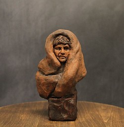 Mandatory Snooze Button - Unique Ceramic Terracotta Sculpture Finished with Oxide Wash £125